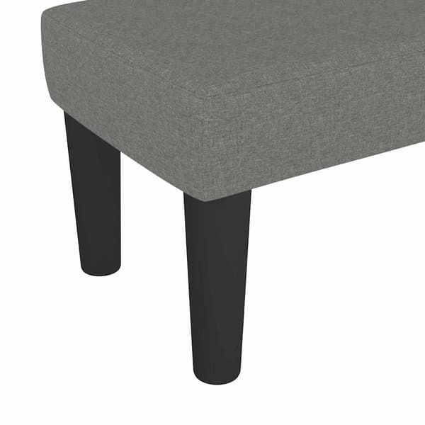 vidaXL Bänk mörkgrå 70x30x30 cm tyg Grå