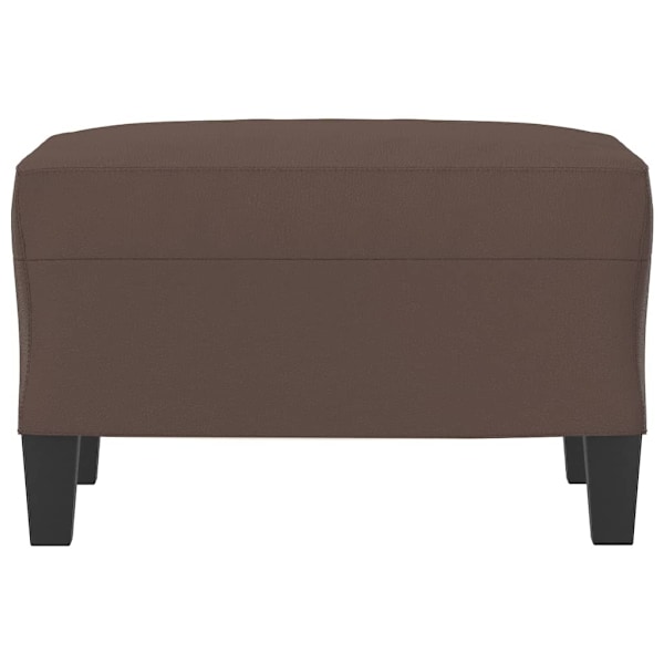vidaXL Fotpall brun 60x50x41 cm konstläder Brun