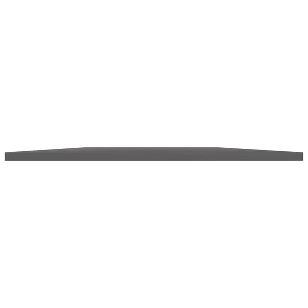 vidaXL Hyllplan 4 st grå högglans 80x20x1,5 cm konstruerat trä grå