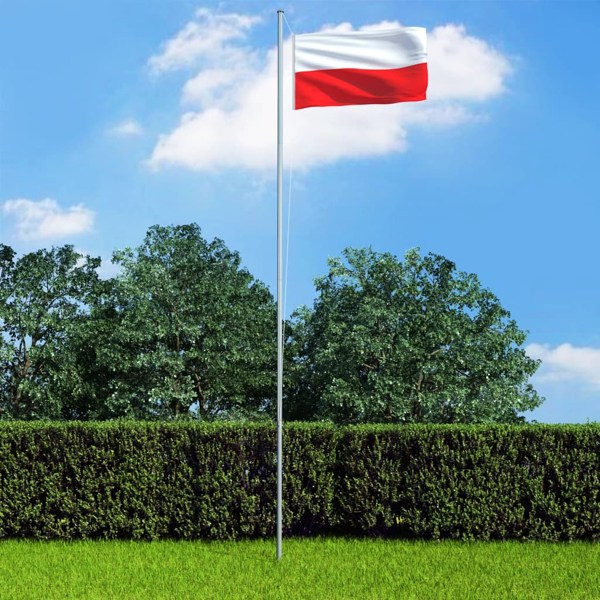 vidaXL Polens flagga 90x150 cm Flerfärgsdesign