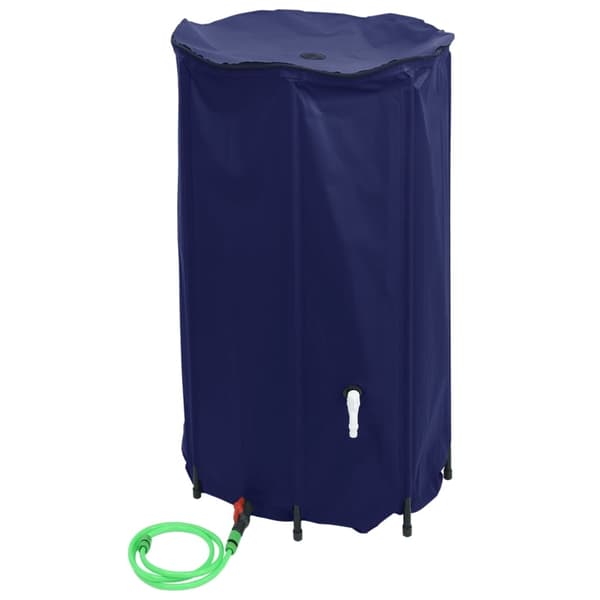 vidaXL Vattentank med kran vikbar 100 L PVC Blå