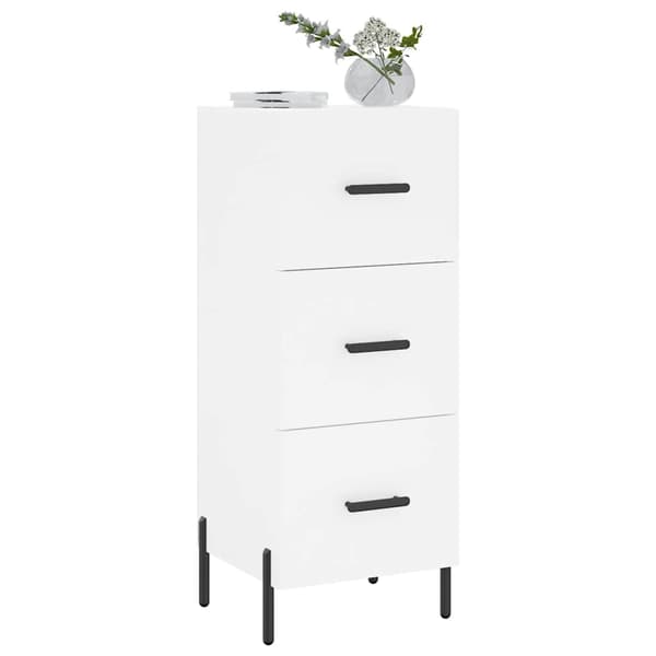 vidaXL Skänk vit 34,5x34x90 cm konstruerat trä Vit