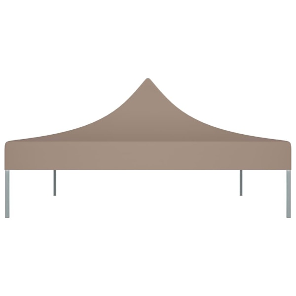 vidaXL Tak till partytält 4x3 m taupe 270 g/m² Taupe