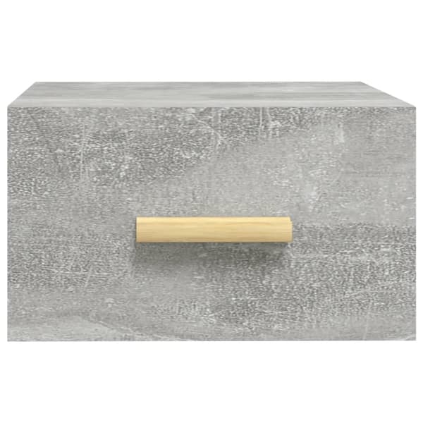 vidaXL Väggmonterade sängbord 2 st betonggrå 35x35x20 cm Grå
