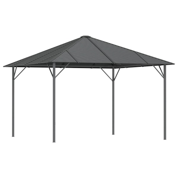 vidaXL Paviljong med tak 3x3 m antracit Antracit
