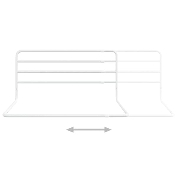 vidaXL Sängskena för barn vit (76-137)x55 cm tyg Vit