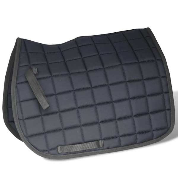 vidaXL Svart Ridsadel 16" Äkta läder 14 cm 5-i-1 Set Svart