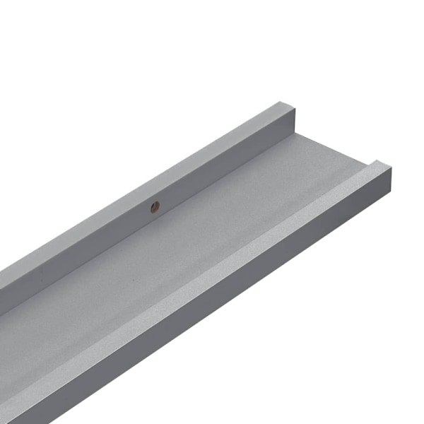 vidaXL Tavellist 2 st grå 80x9x3 cm MDF grå