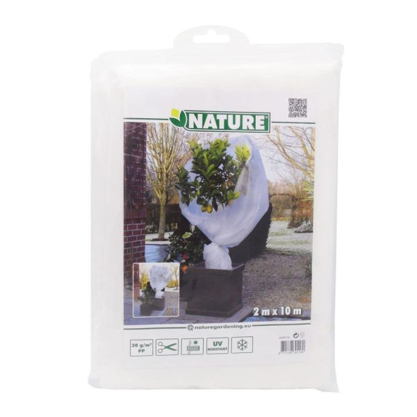 Nature Frostskydd för växter fleece vit 2x10 m 6030118 White