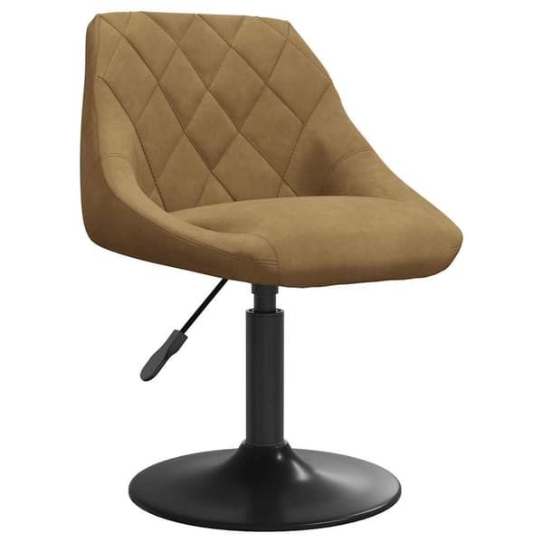 vidaXL Matstol brun sammet Brun