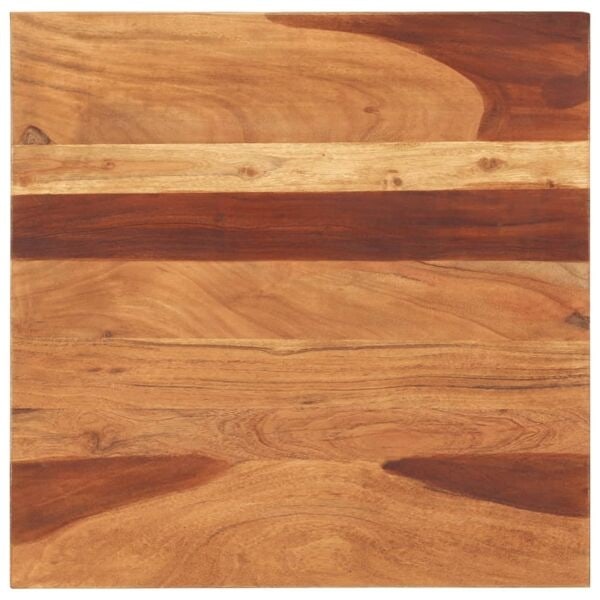 vidaXL Bordsskiva massivt akaciaträ 15-16 mm 60x60 cm Brun
