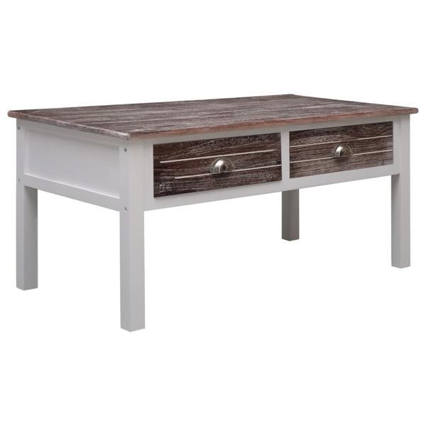 vidaXL Soffbord brun 100x50x45 cm trä Brun