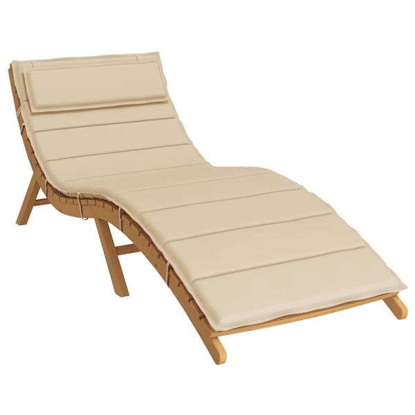 vidaXL Dyna till solsäng beige 180x60x4 cm oxfordtyg Beige