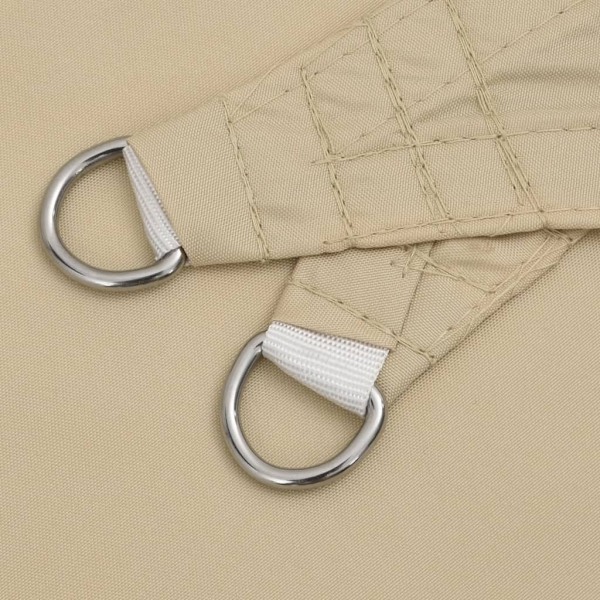 vidaXL Solsegel Oxfordtyg trekantigt 3,6x3,6x3,6 m beige Beige