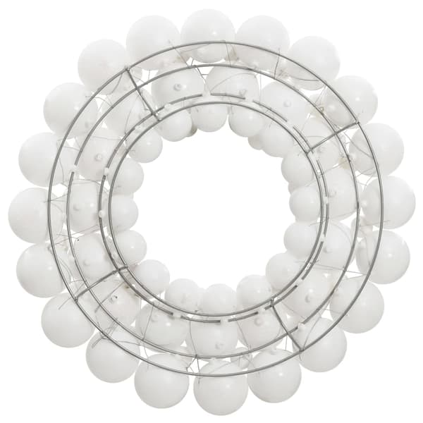 vidaXL Julkrans vit 45 cm polystyren Vit