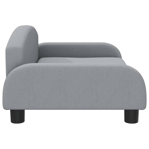 vidaXL Barnsoffa ljusgrå 70x45x30 cm tyg Grå