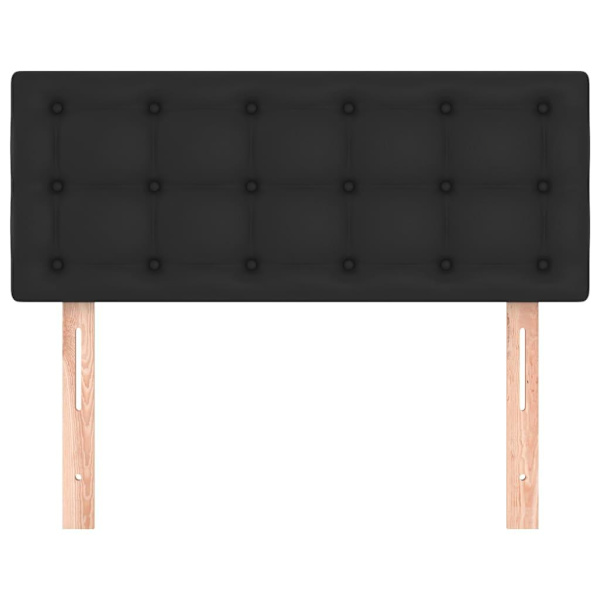 vidaXL Sänggavel svart 80x5x78/88 cm konstläder Svart