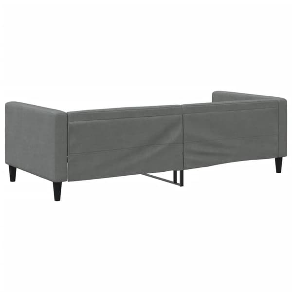 vidaXL Dagbädd mörkgrå 90x190 cm tyg Grå