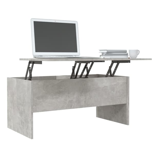 vidaXL Soffbord betonggrå 102x50,5x46,5 cm konstruerat trä Grå