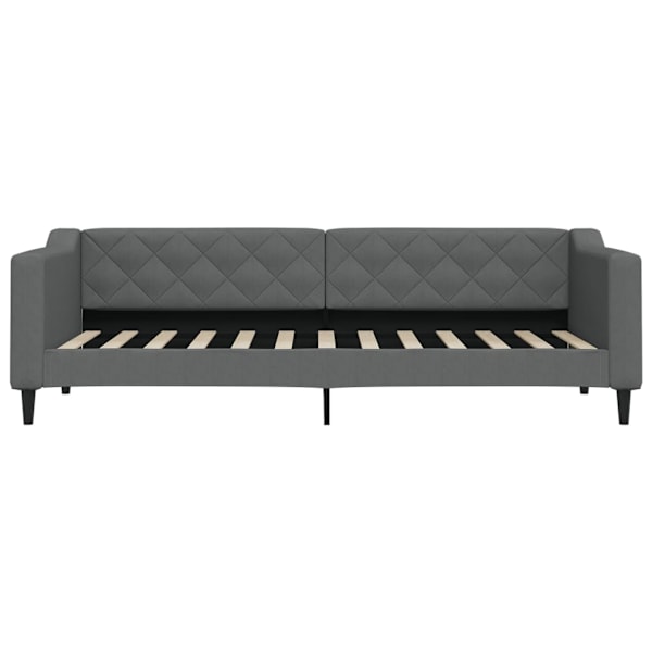 vidaXL Dagbädd utdragbar mörkgrå 80x200 cm tyg Grå