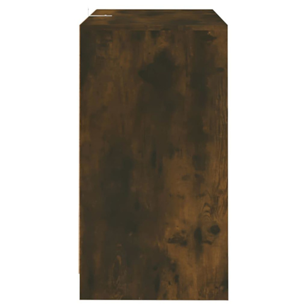 vidaXL Skänkar 2 st rökfärgad ek 70x41x75 cm konstruerat trä Brun