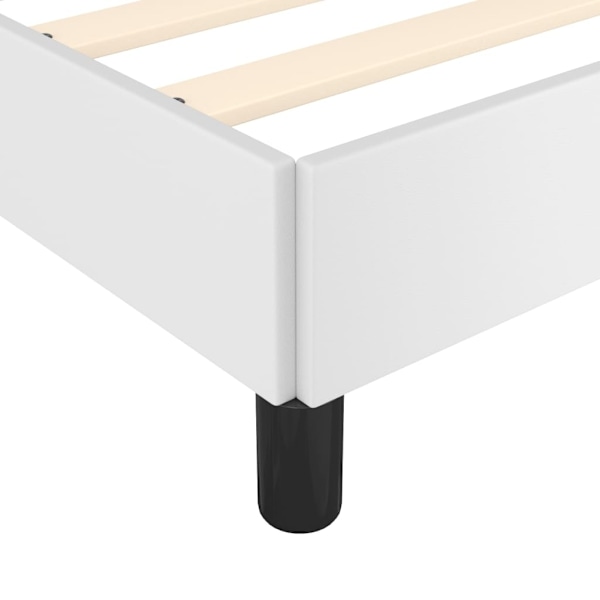 vidaXL Sängram vit 160x200 cm konstläder Vit