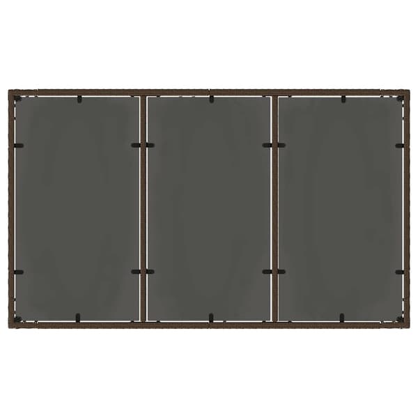 vidaXL Trädgårdsmöbelset 5 pcs Brun konstrotting Brun