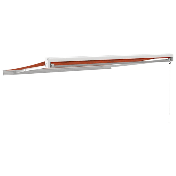 vidaXL Markis infällbar orange och brun 3x2,5 m tyg&aluminium Flerfärgsdesign