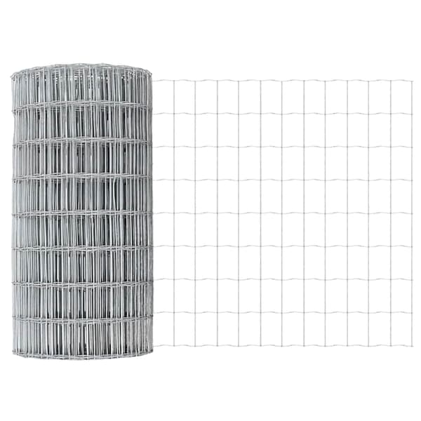 vidaXL Markfixerat Svetsat Stängsel 10 x 0,6 m (B x H) Silver