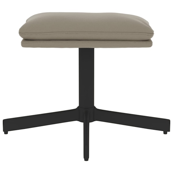 vidaXL Fotpall ljusgrå 60x60x36 cm sammet Grå
