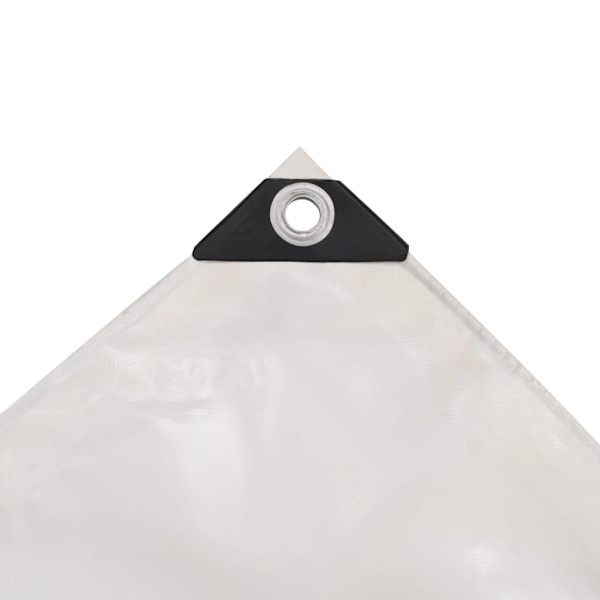 vidaXL Presenning 650 g/m² 4x5 m vit Vit