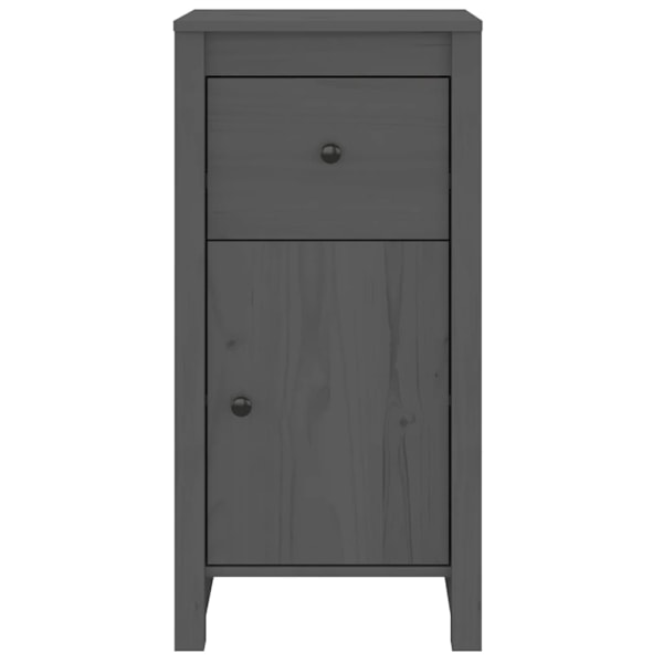 vidaXL Skänkar 2 st grå 40x35x80 cm massiv furu Grå