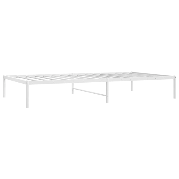 vidaXL Sängram metall vit 75x190 cm Vit