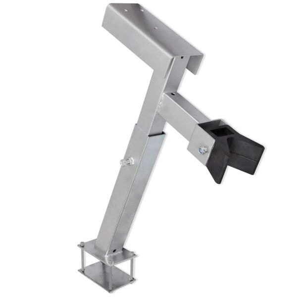vidaXL Båttrailer Vinsch-stöd Silver