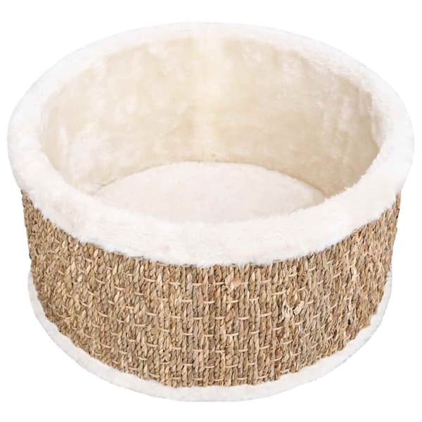 vidaXL Rund kattkorg 36 cm sjögräs Beige