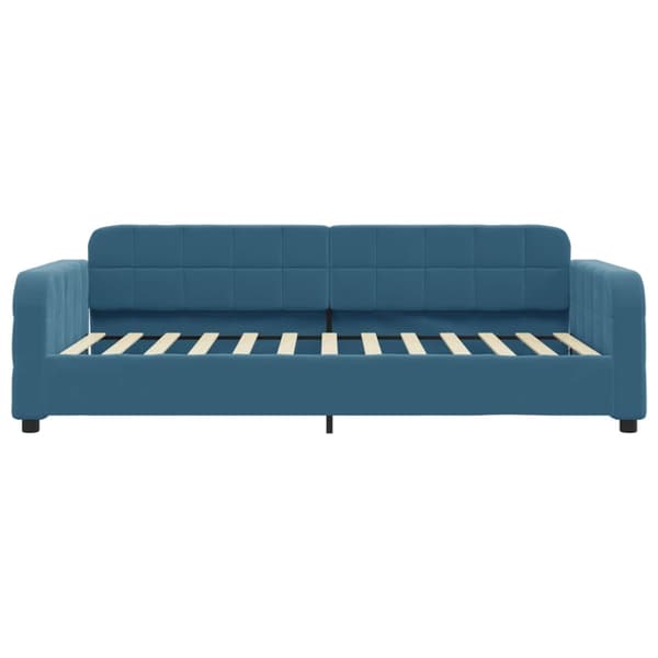 vidaXL Dagbädd med madrass blå 90x200 cm sammet Blå