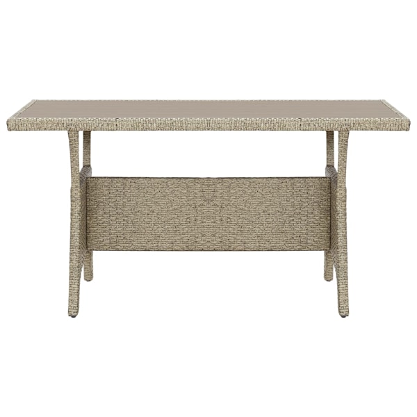 vidaXL Trädgårdsbord grå 120x70x66 cm konstrotting grå