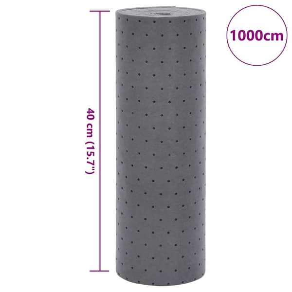 vidaXL Oljeabsorberande dyna grå 40x1000 cm