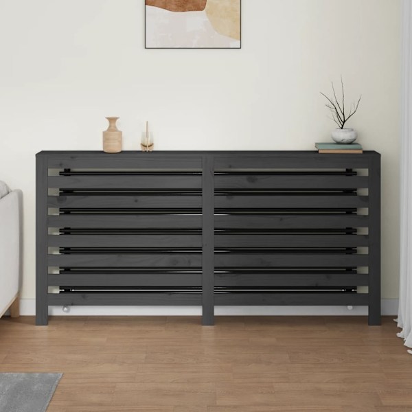 vidaXL Elementskydd Grå 169x19x84 cm massiv furu Grå