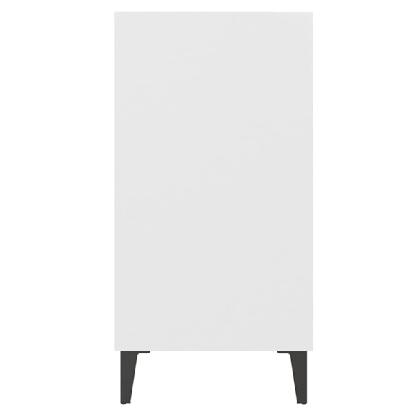 vidaXL Förvaringshylla vit 57x35x70 cm konstruerat trä Vit