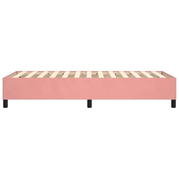 vidaXL Ramsäng rosa 80x200 cm sammet Rosa