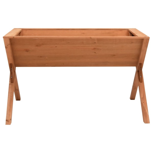 vidaXL Odlingslåda 90x55x56 cm granträ Brun