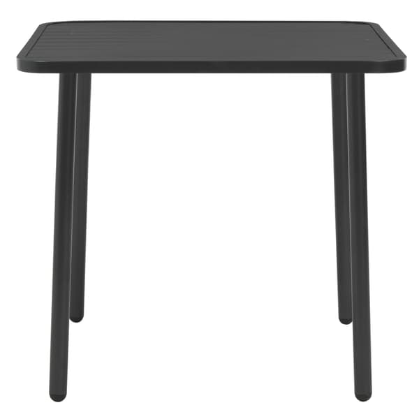 vidaXL Trädgårdsbord mörkgrå 80x80x72 cm stål grå