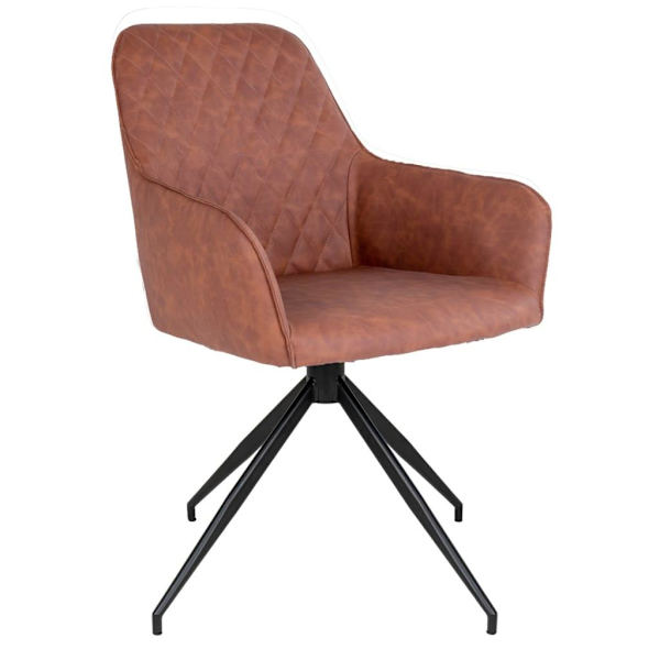 House Nordic Snurrbar matstol Ava brun Brun
