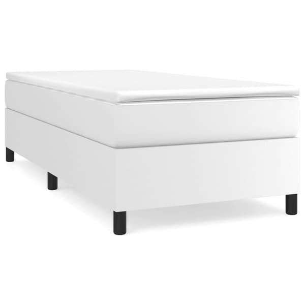 vidaXL Ramsäng vit 90x200 cm konstläder Vit