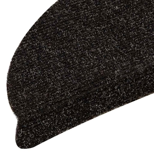 vidaXL Trappstegsmattor självhäftande 5 st mörkbrun 56x17x3 cm brodyr Brun