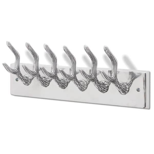 vidaXL Kroklist 4 st silver aluminium Silver