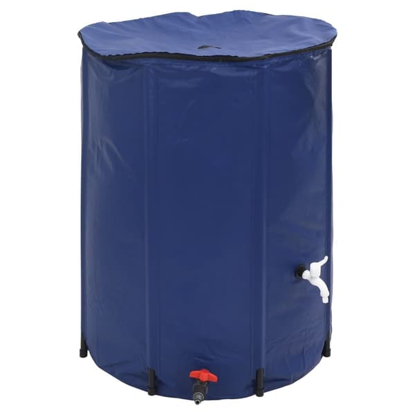 vidaXL Vattentank med kran vikbar 750 L PVC Blå