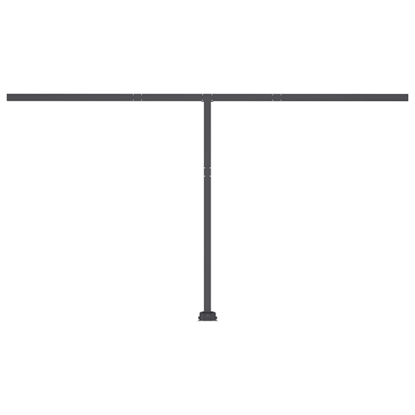 vidaXL Automatisk markis med vindsensor & LED 450x350 cm antracit Antracit