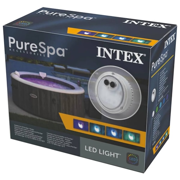 INTEX Flerfärgad LED-lampa för bubbelspa 28503 Vit